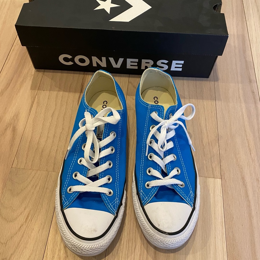 Blue Converse Sneakers